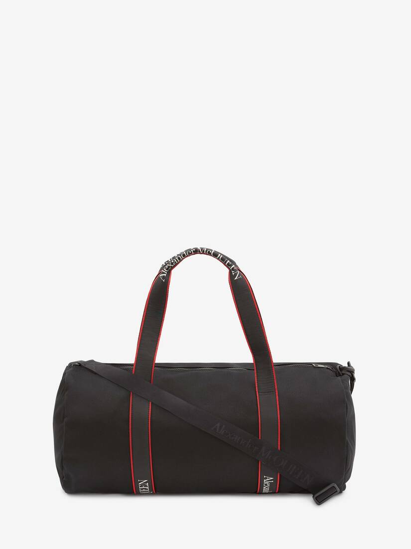 Holdalls Alexander McQueen Metropolitan Selvedge Hombre - Negros/Rojos - Mexico 849-RLMQFB